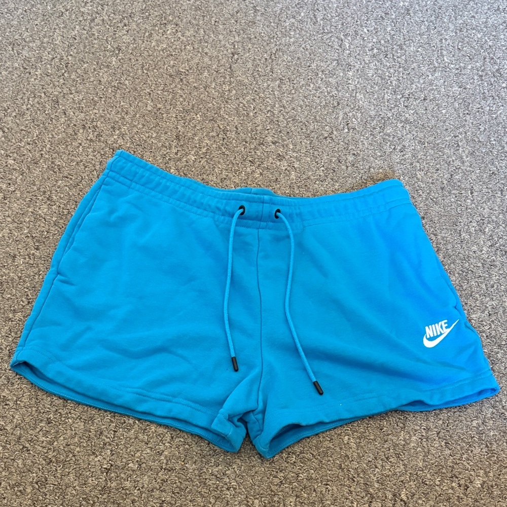 Nike Women's Blue sweat shorts